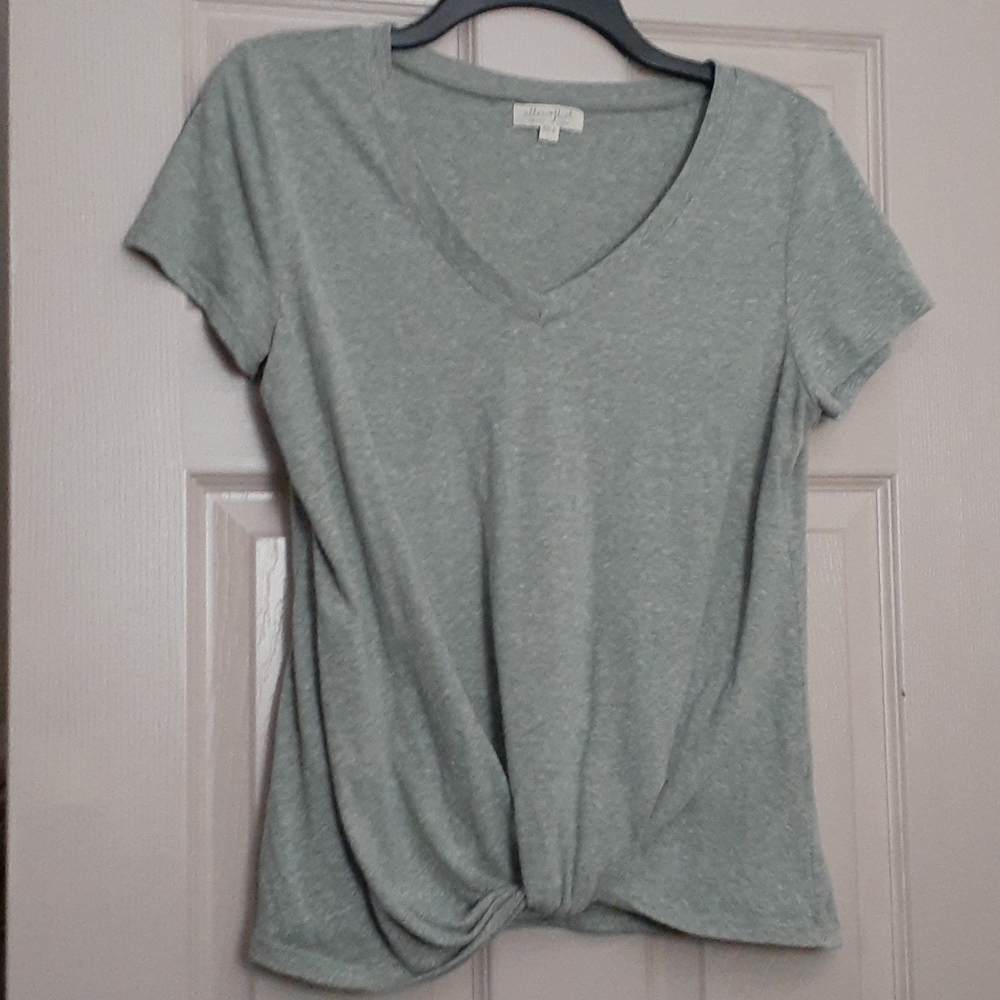 Ultra Flirt knotted front t shirt